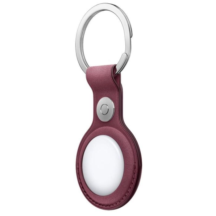 Apple Airtag FineWoven Key Ring, Burgundy /MKG04ZM/A