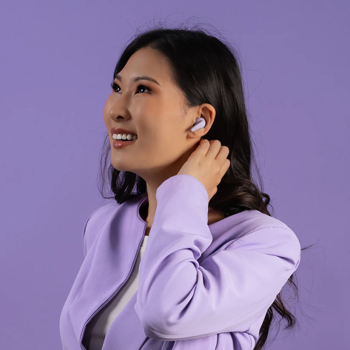 JLab Go Pods ANC True Wireless Earbuds, Lilac (IEUEBGOPODSRLLC124)