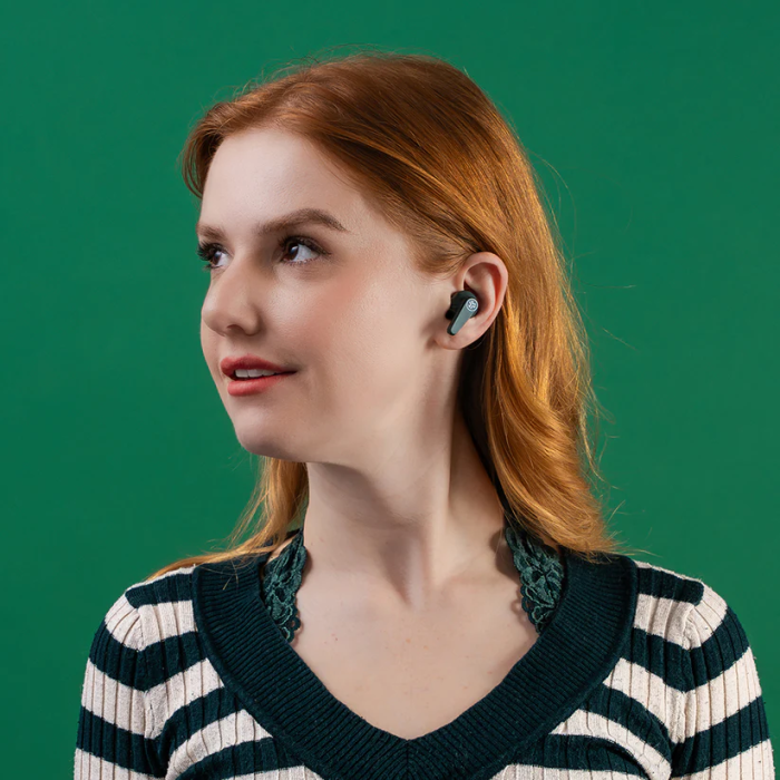 JLab Go Pods ANC True Wireless Earbuds, Sage (IEUEBGOPODSRSGE124)