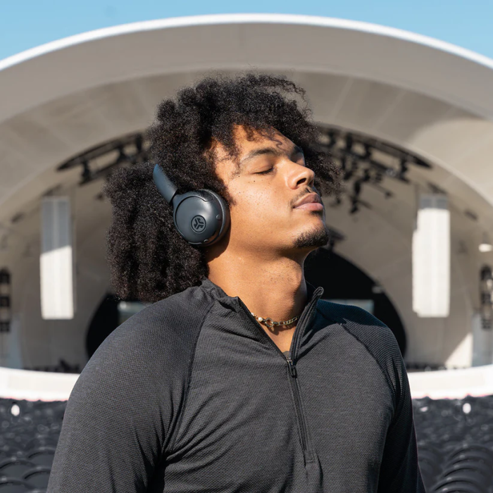 JLab Go Lux ANC Wireless Headphones, Graphite (IEUHBGOLUXANCRGPH93)