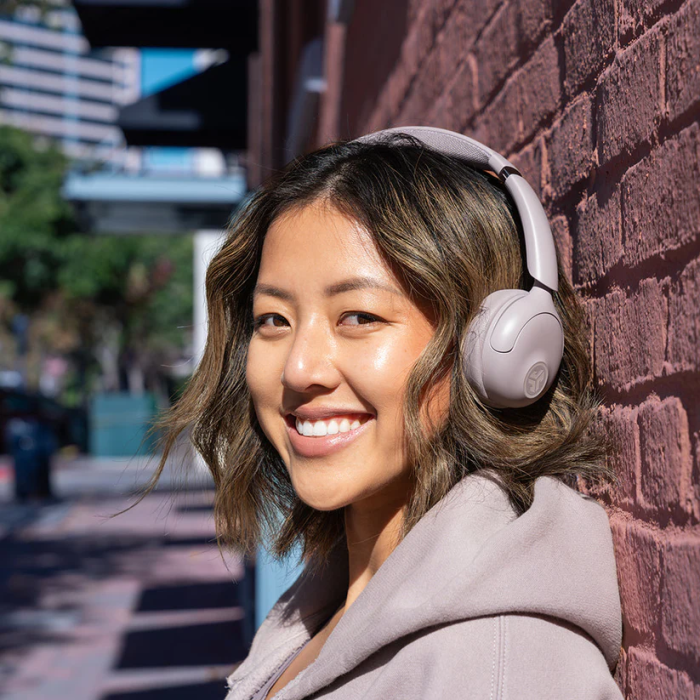 JLab Go Lux ANC Wireless Headphones, Mauve (IEUHBGOLUXANCRMVE93)