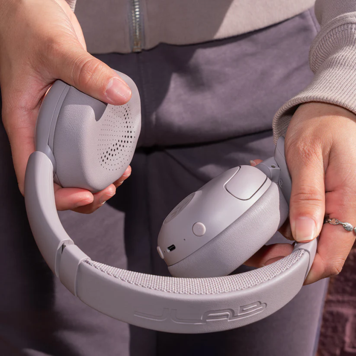 JLab Go Lux ANC Wireless Headphones, Mauve (IEUHBGOLUXANCRMVE93)