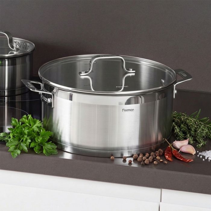 Fissman 15357 FOBUS induction casserole with glass lid 28cm 8l - outlet