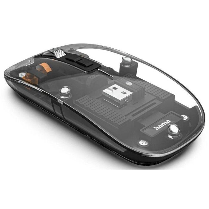 Hama "WM-600" Multi-Device Wireless Mouse, Transparent /173094