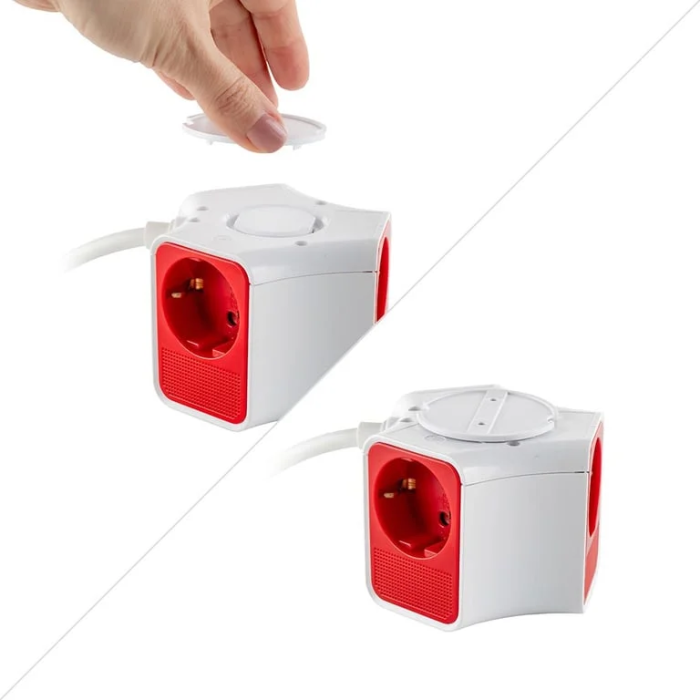 Muhler Portable Multiple Socket with 3-way Shuttered Outlets and 2-way USB-A and USB-C /1006118