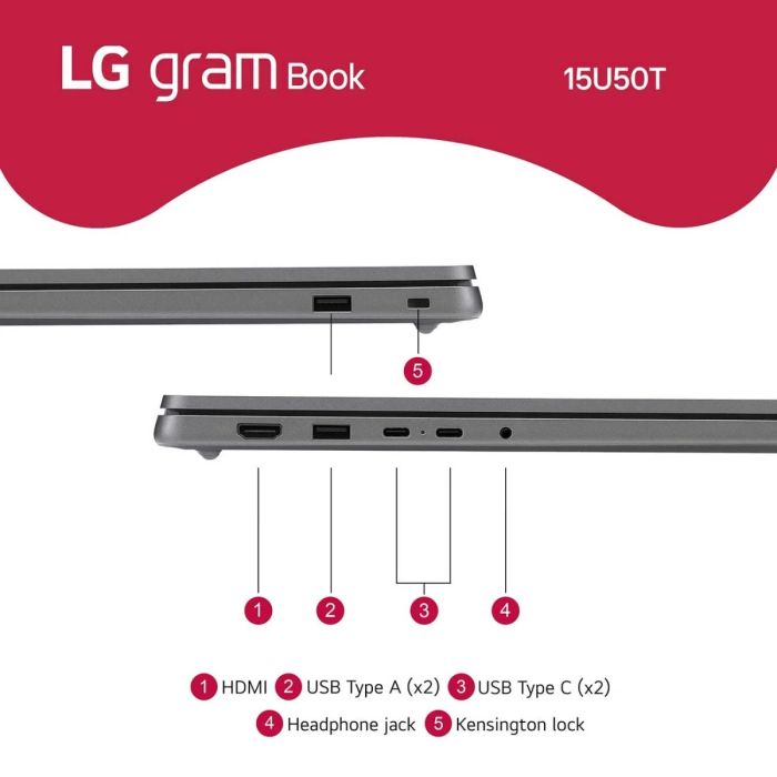 LG Gram Book 15.6" Core i5-1334U 64GB/2.5TB W11H /15U50T-G.ARS2U1