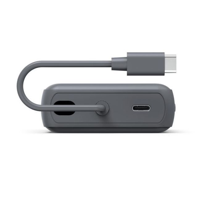 Hama “Travel” Power Pack with Cable, 10000mAh, 2 Outputs: 2x USB-C, Anthracite /201739