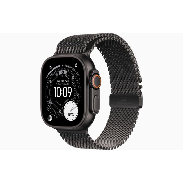 Apple Watch Ultra 3  49mm Black Titanium, Black Titanium Milanese Loop - Large /MF1T4QI/A
