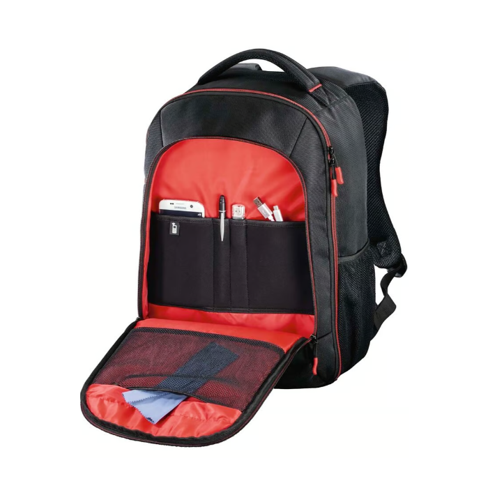 Hama Miami Camera Backpack,190,Black/Red(139855)