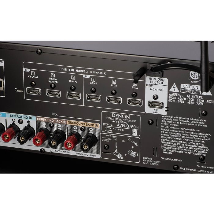 Denon AVR-S760H Receiver/AVRS760HBKE2
