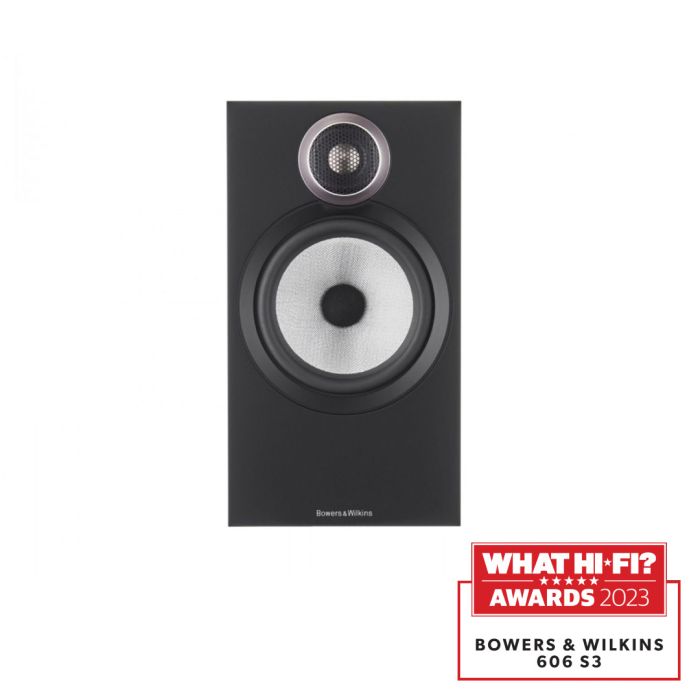 B & W 606 S3 Bookshelf Speaker Black