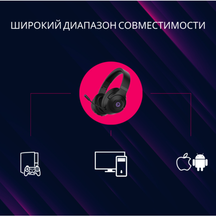 Lorgar Noah 701 Bluetooth headset Black (LRG-GHS701)