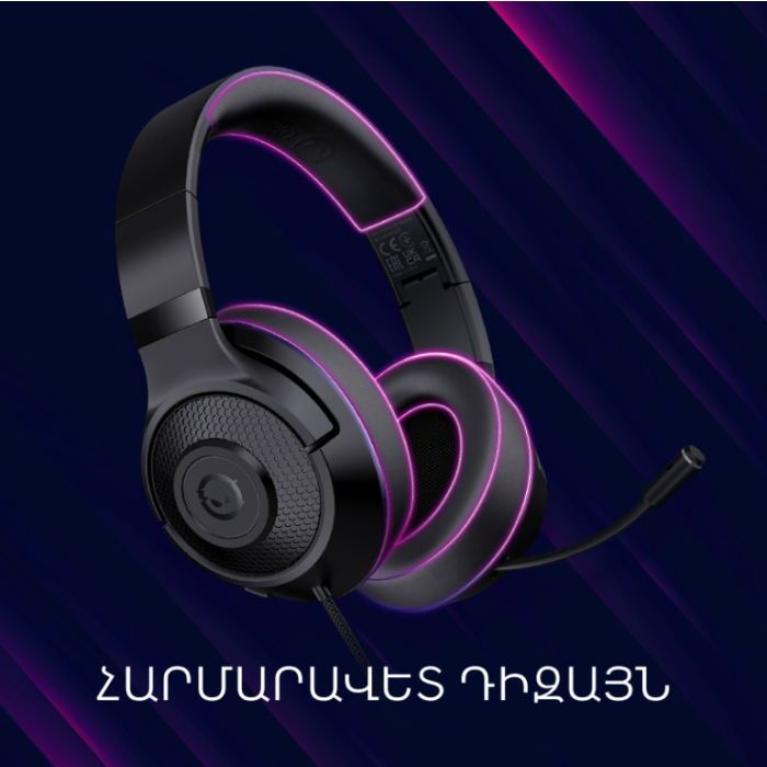 Lorgar Noah 101 Headset 3.5mm 2m Black (LRG-GHS101B)
