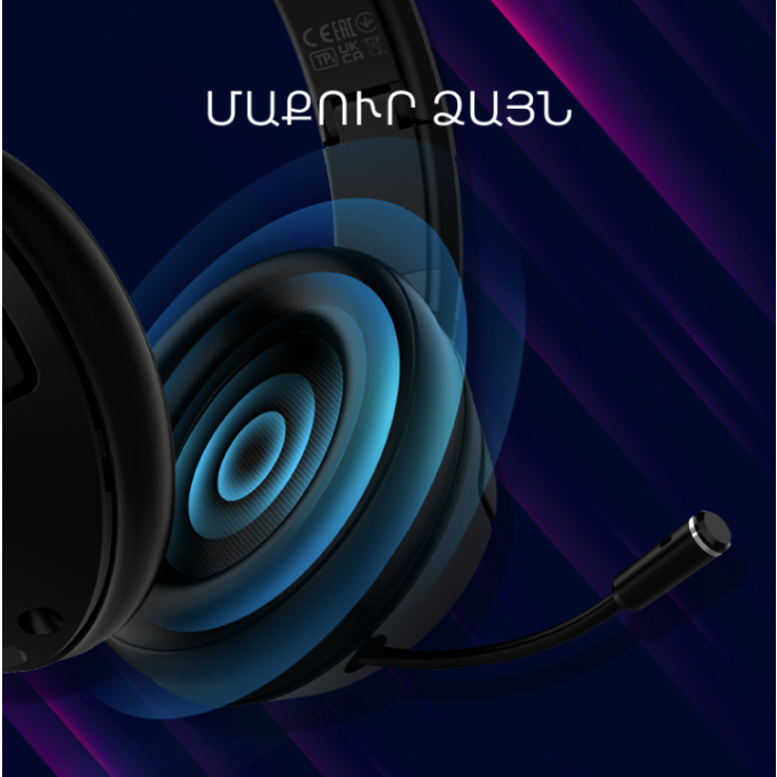 Lorgar Noah 101 Headset 3.5mm 2m Black (LRG-GHS101B)