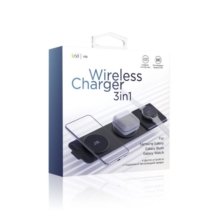 VLP Wireless Charger 3 in 1 Magsafe Black /1091001