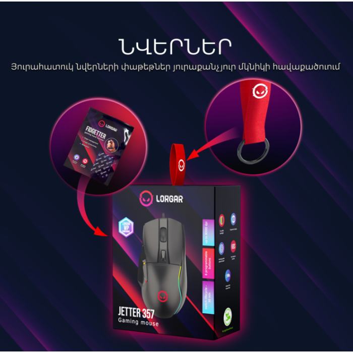Lorgar Jetter 357 Gaming mouse/LRG-GMS357
