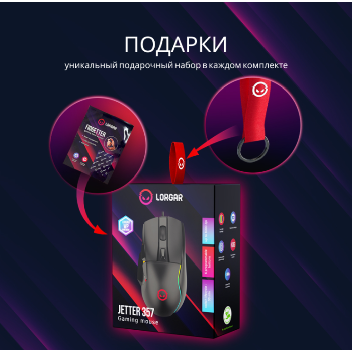 Lorgar Jetter 357 Gaming mouse/LRG-GMS357