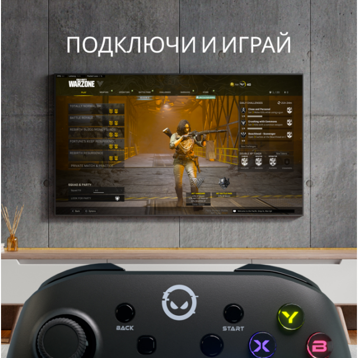 Lorgar Gamepad TRIX-510 Android/Nintendo/PC/PS3 Wireless Black (LRG-GP510)