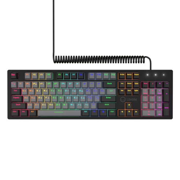 Lorgar Azar 514 Wired mech Gaming keyboard  RGB Black (LRG-GK514B)