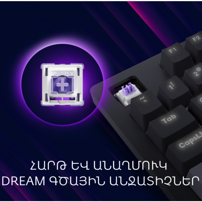 Lorgar Azar 514 Wired mech Gaming keyboard RGB White (LRG-GK514W)