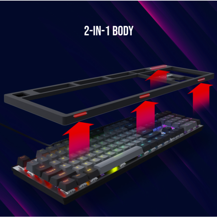 Lorgar Azar 514 Wired mech Gaming keyboard RGB White (LRG-GK514W)