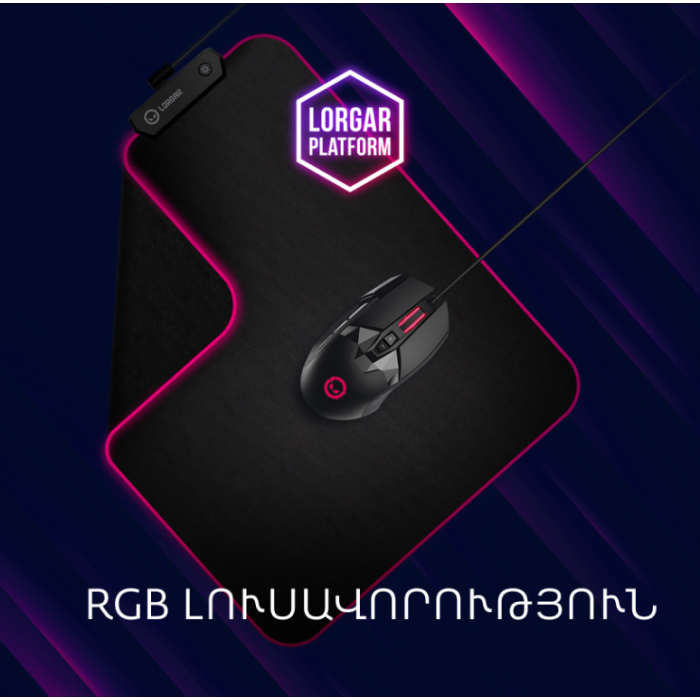 Lorgar Stricter 579 RGB 9 buttons Wired Mouse Black (LRG-GMS579)