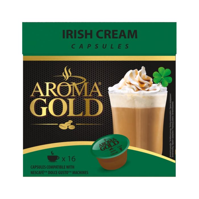 Aroma Gold Irish Cream 16 Capsules, 256gr.