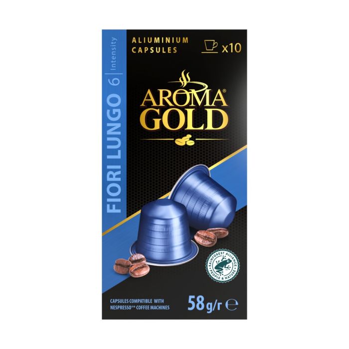 Aroma Gold Fiori Lungo 10 Capsules 58gr.