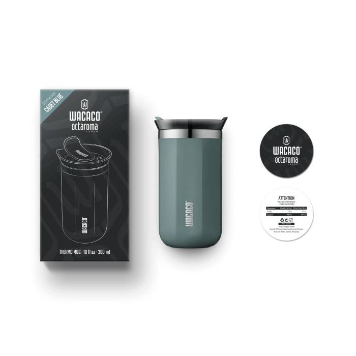 Wacaco Octaroma Lungo Cadet Blue mug 300ml