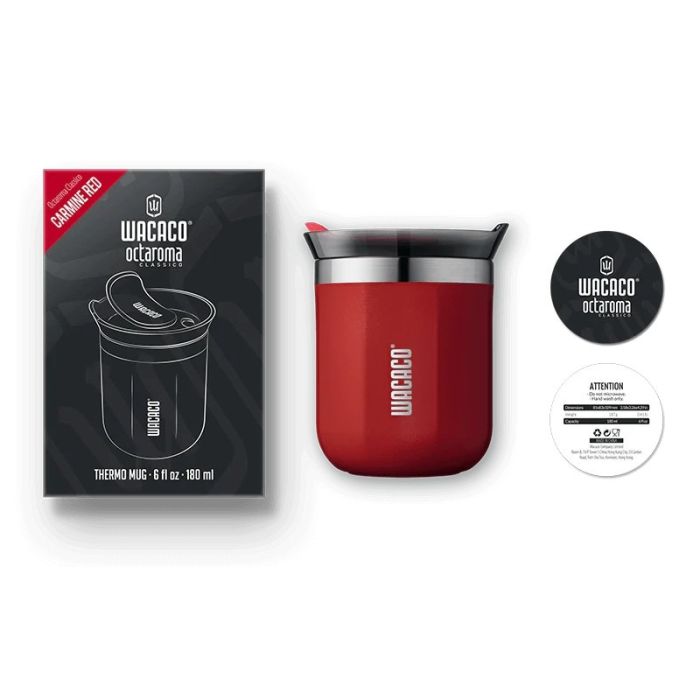 Wacaco Octaroma Classico Carmine Red mug 180ml
