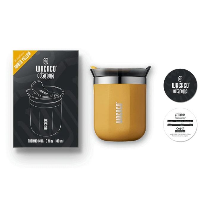 Wacaco Octaroma Classico Amber Yellow mug 180ml