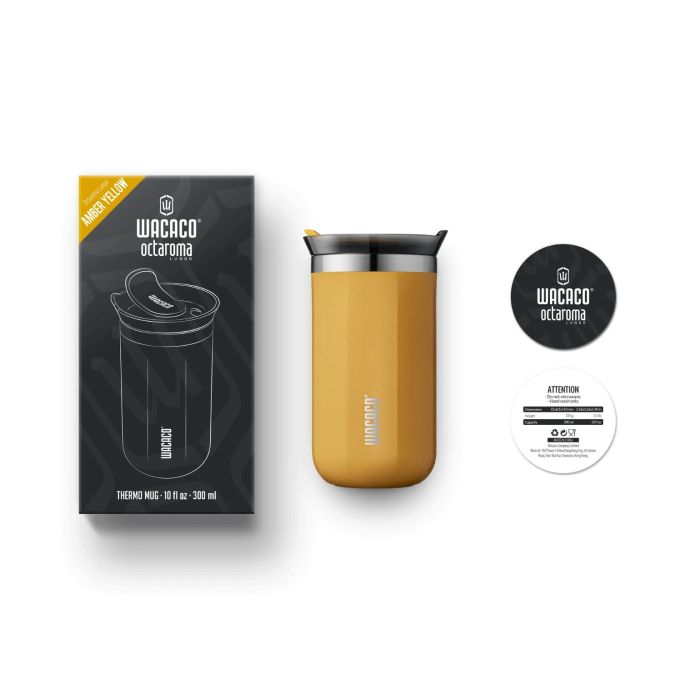 Wacaco Octaroma Lungo Amber Yellow mug 300ml