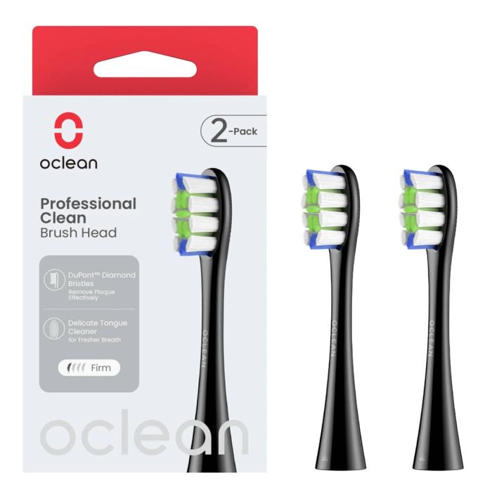 Oclean Plague C ontrol P1C5  P1C5B02BL replacement x2 (black)