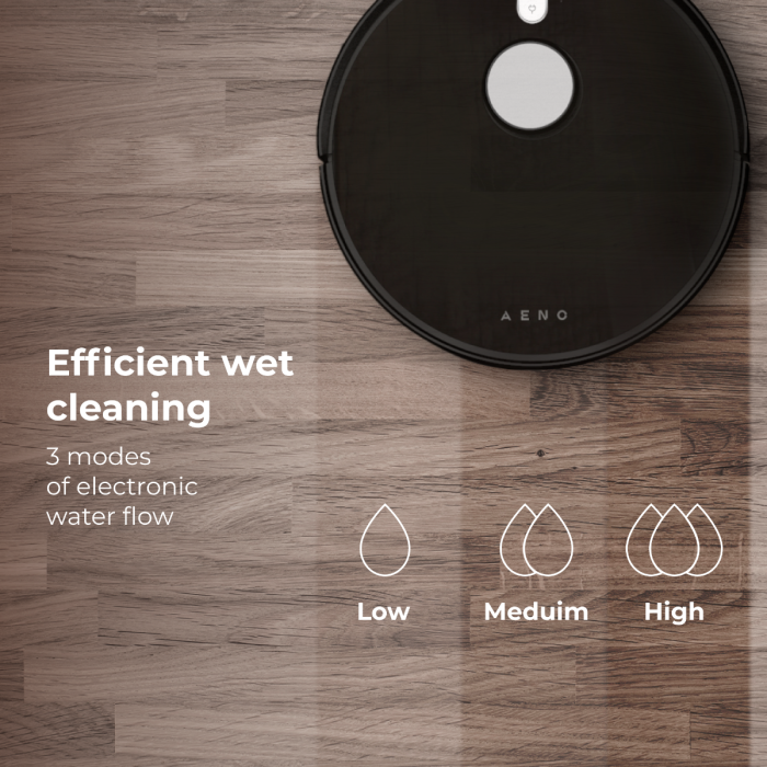 AENO ARC0001S Robot Vacuum Cleaner RC1S Black