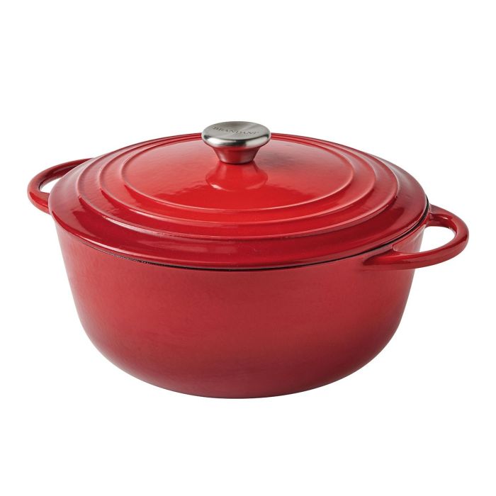 Brandani 52229 cast iron casserole red 4l