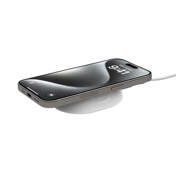 Belkin Folding Wireless Charging Stand With Qi2 Magnetic 15W, White /WIA008BTWH