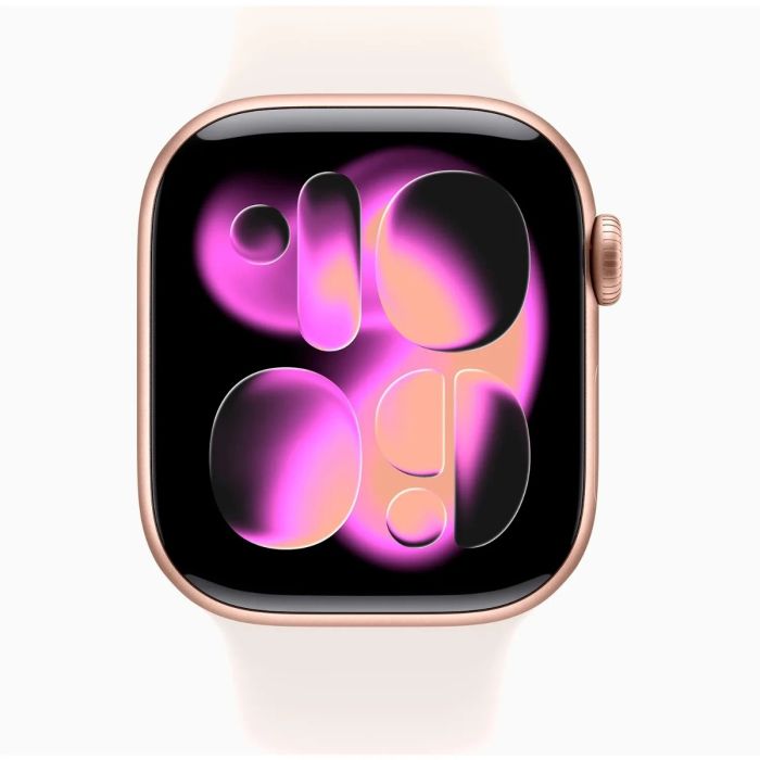 Apple Watch Series 11 GPS 42mm Rose Gold, Light Blush Sport Band - S/M /MEU04