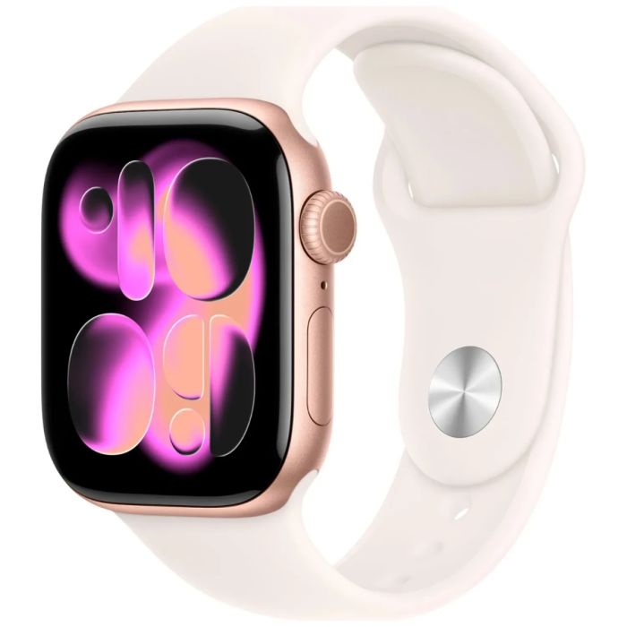 Apple Watch Series 11 GPS 42mm Rose Gold, Light Blush Sport Band - S/M /MEU04