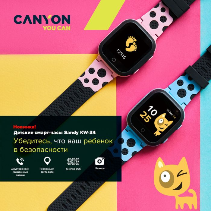 Canyon CNE-KW34BL/Sandy KW-34 Smart Watch Blue