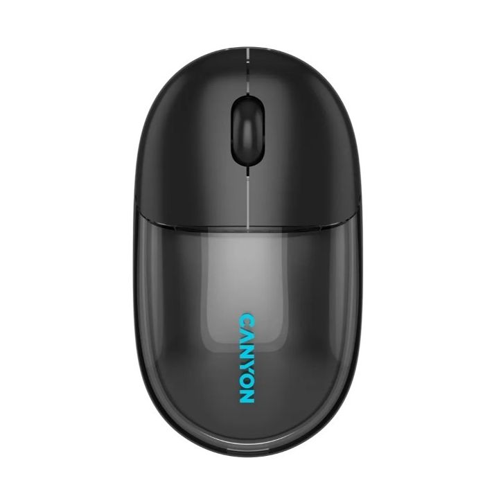 Canyon CNS-CMSW24B/Wireless Mouse, Transparent Black