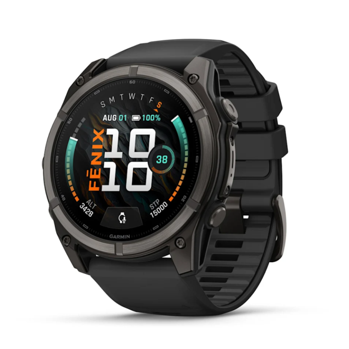 Garmin Fenix 9, 51mm, Carbon DLC, Black Band