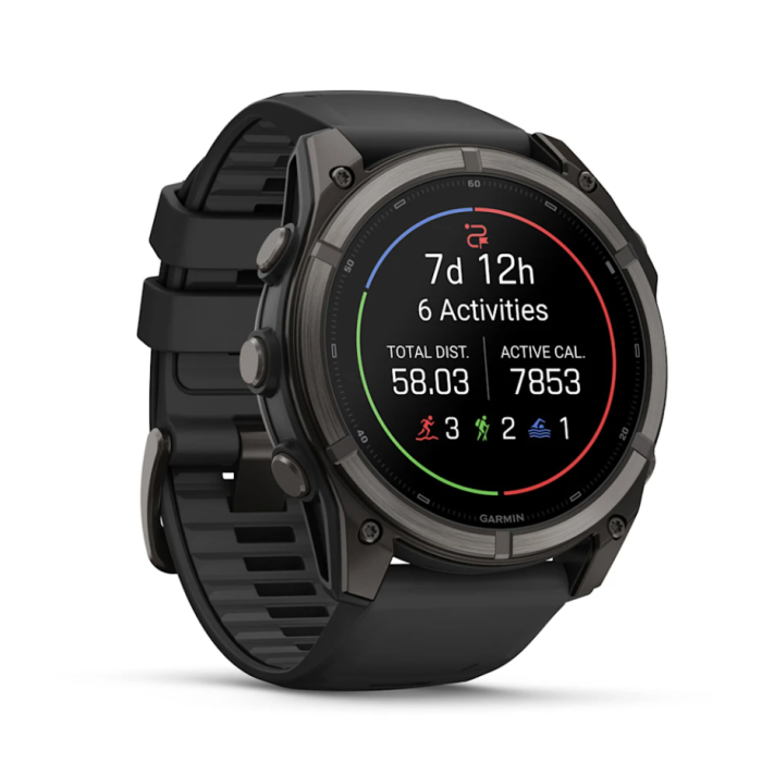 Garmin Fenix 9, 51mm, Carbon DLC, Black Band