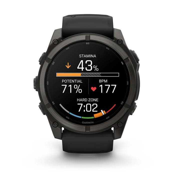 Garmin Fenix 9, 51mm, Carbon DLC, Black Band