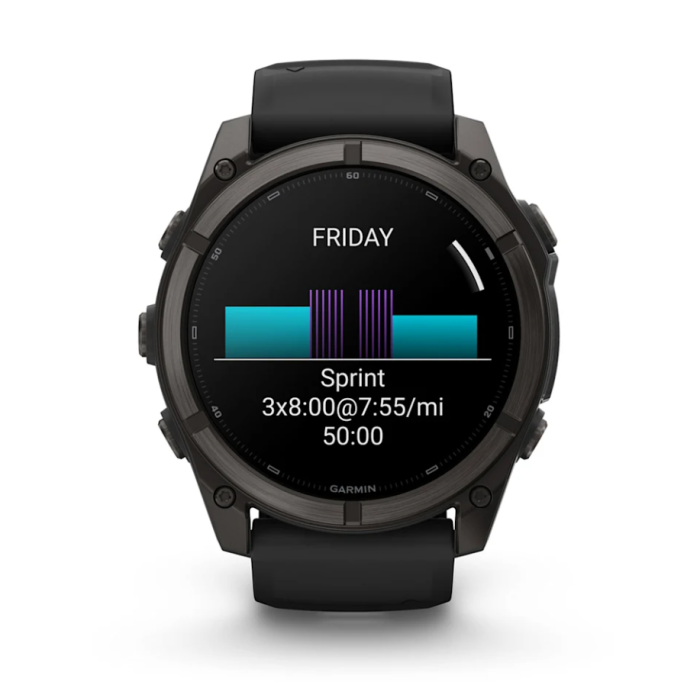 Garmin Fenix 9, 51mm, Carbon DLC, Black Band
