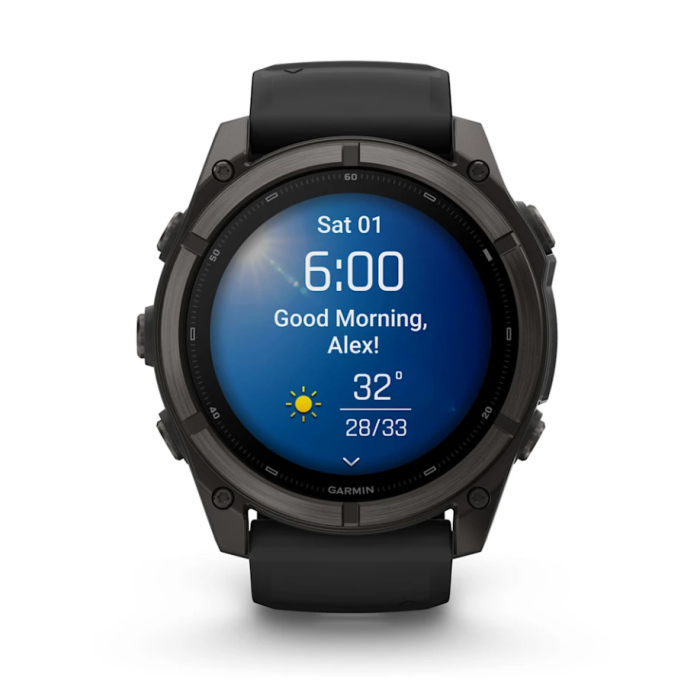 Garmin Fenix 9, 51mm, Carbon DLC, Black Band