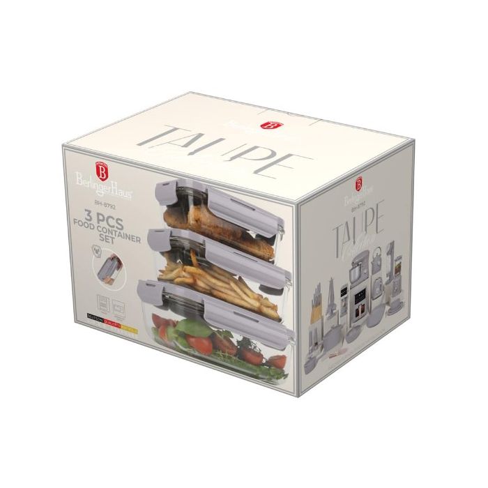 Berlinger Haus BH8792 Taupe food container 3pcs
