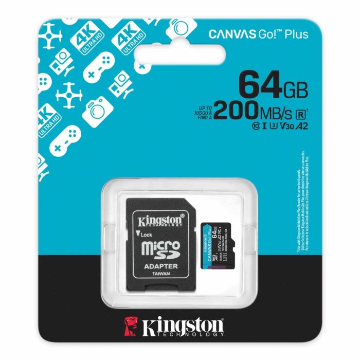 Kingston 64GB Canvas Go Plus microSDXC (SDCG4/64GB)