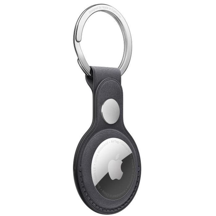Apple Airtag FineWoven Key Ring, Black /MKG44ZM/A