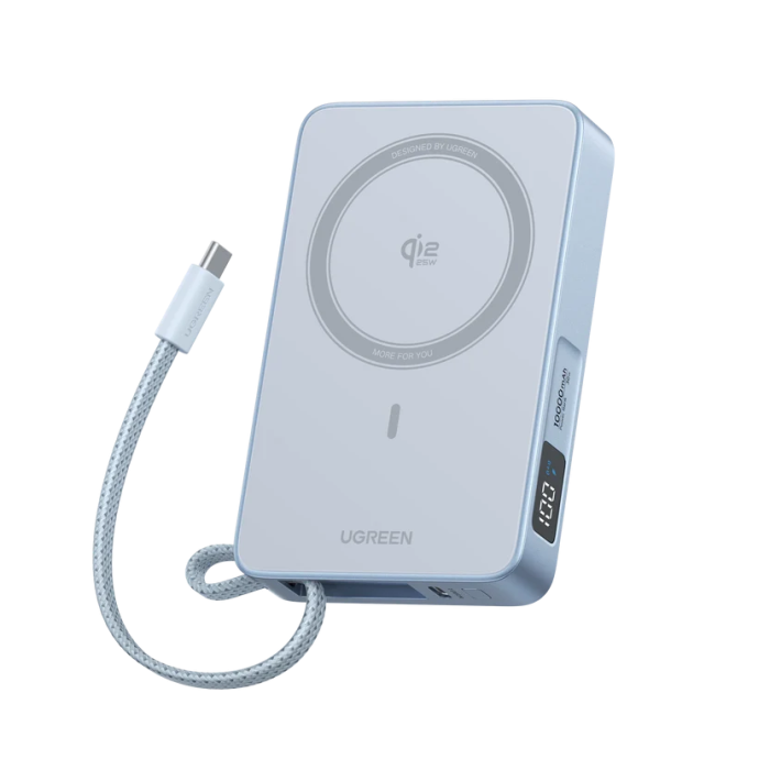 UGREEN 10000mAh Magnetic Power Bank, Qi2.2 25W /65958B