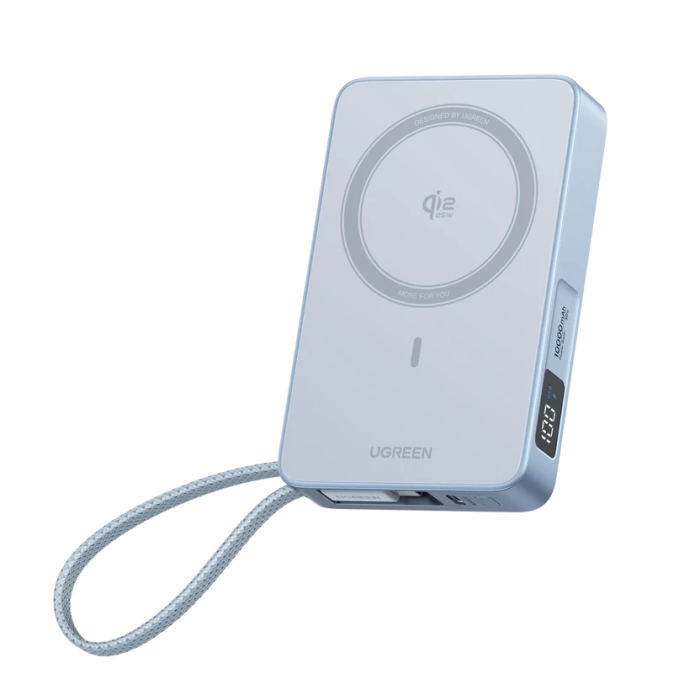 UGREEN 10000mAh Magnetic Power Bank, Qi2.2 25W /65958B